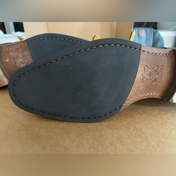 Elegant Brown and Green Men's Monk Butler Strap Oxfords - Picture 7 of 7